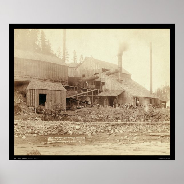 Poster Fonderie Deadwood & Delaware SD 1891 (Devant)