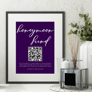 Poster Fonds pour lune de miel de Mariage blanc foncé
