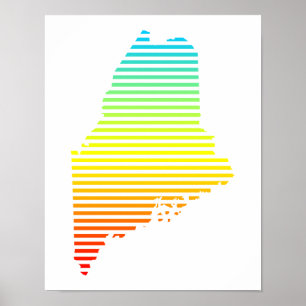 Poster fondu de refroidissement maine