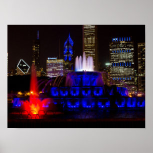 Poster Fontaine Blue Buckingham