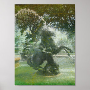 Poster Fontaine Cheval Kansas City Plaza