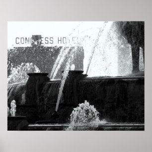 Poster Fontaine de Buckingham, Chicago