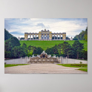 Poster Fontaine de Neptune et Gloriette, palais de Schönb