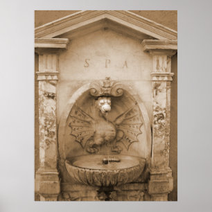 Poster Fontaine de Rome