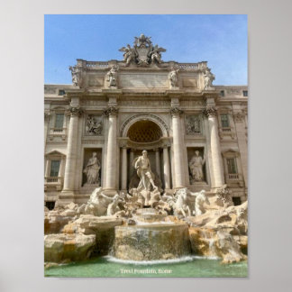 Poster Fontaine de Trevi, Rome, Italie