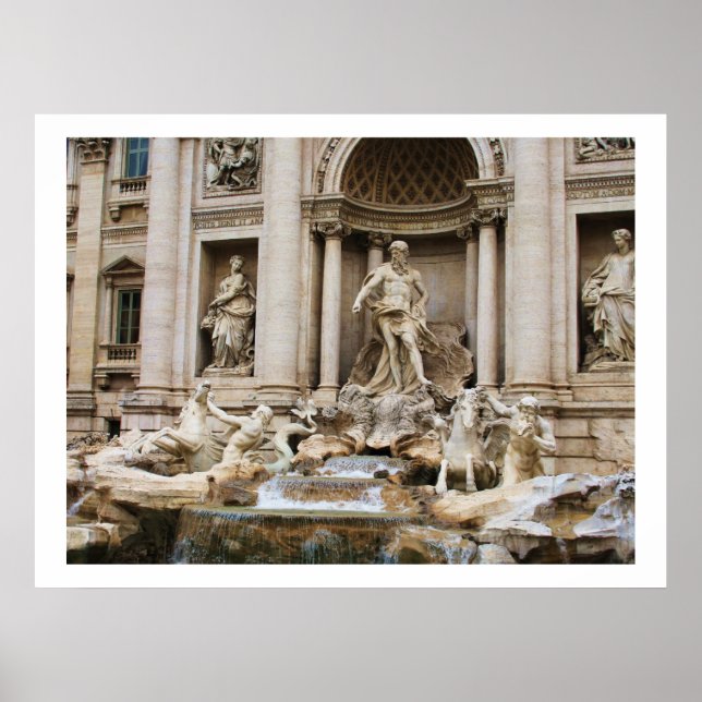 Poster Fontaine de Trevi Rome Italie (Devant)