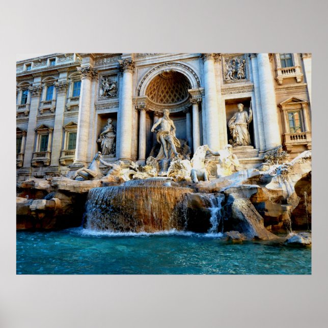 Poster Fontaine de Trevi, Rome, Italie (Devant)