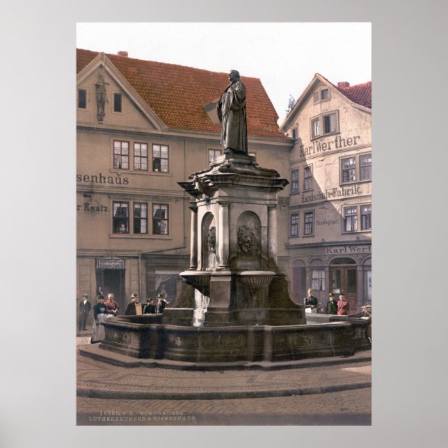 Poster Fontaine Martin Luther (Devant)