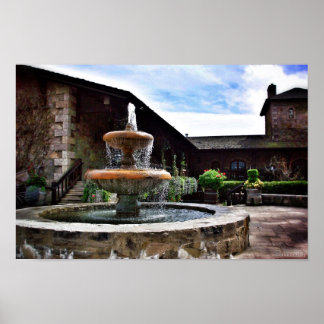 Poster Fontaine vinicole