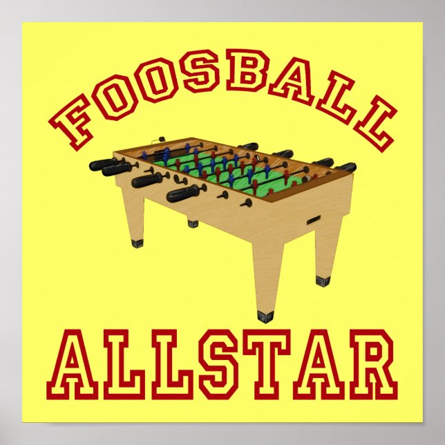 Poster Foosball Allstar (Devant)