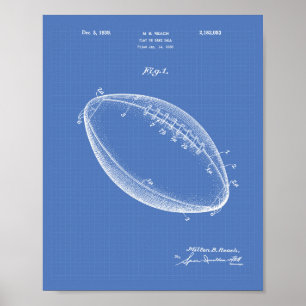 Poster Football 1939 Brevet Art - Plan directeur