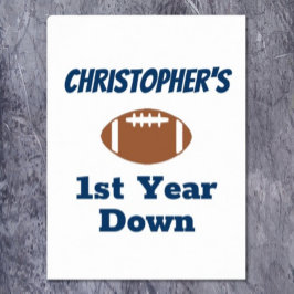 Poster Football 1er anniversaire