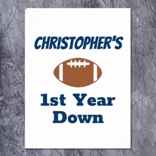 Poster Football 1er anniversaire (Créateur téléchargé)