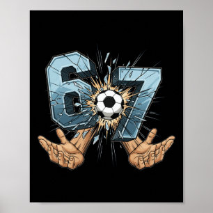 Poster Football 67 Six Seven Drôle Gen Alpha Meme _1 
