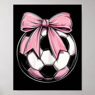 Poster Football Byll Rose Coquette Arc Ruban Délicat Fill