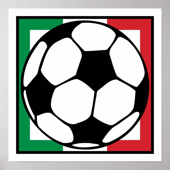 Poster football. carré italien. (Devant)