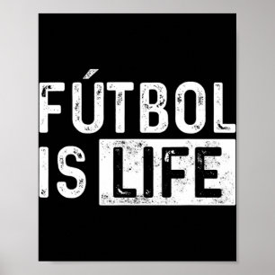 Poster Football Est Vie Football Amusant Football De Foot
