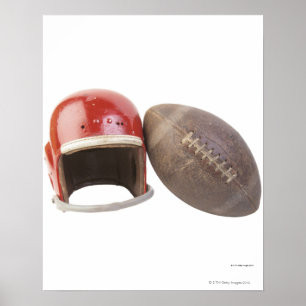 Poster Football et casque