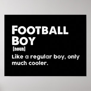 Poster Football Garçon Drôle Définition Amant Football