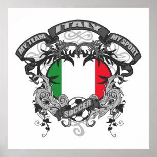 Poster Football Italie