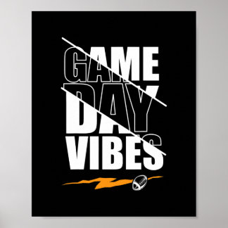 Poster Football Jour Vibes Drôle Drôle Dit Hommes Femmes
