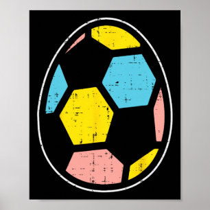 Poster Football Ll Œuf Drôle de Pâques Sports Footll Joue