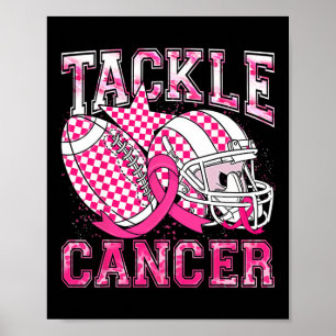 Poster Football Lutter Cancer du sein Cancer du sein rose