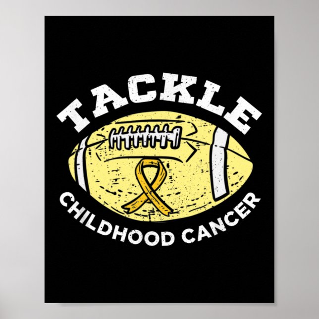 Poster Football Lutter contre le cancer chez l'enfant (Devant)