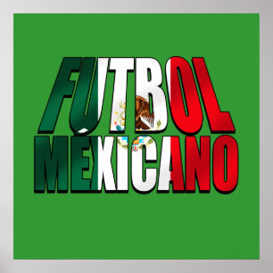 Poster Football Mexicano - Amateurs de football Mexique l