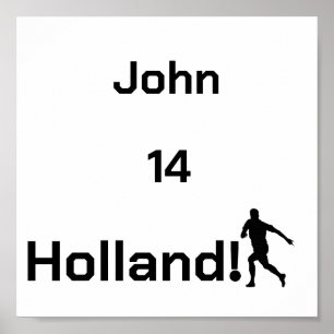 Poster Football néerlandais, personnalisable