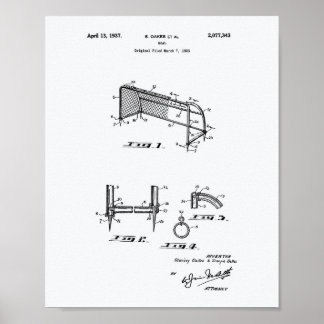 Poster Football Objectif 1937 Brevet Art Livre blanc