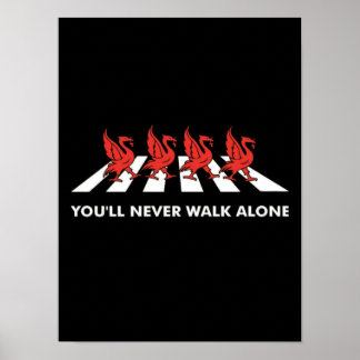 Poster Football Slogan Liverpool "Vous ne Marcherez jamai