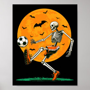 Poster Football Squelette Épouvantable Footll Garçons Hal