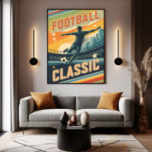 Poster Football Vintage Classique