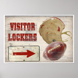 Poster Football Visitor Locker