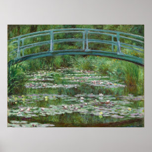 Poster Footbridge Claude Monet Art français