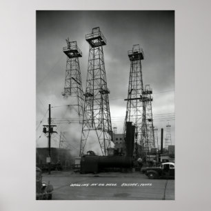 Poster FORAGE DE PÉTROLE RÉSIDENTIEL dans KILGORE LE