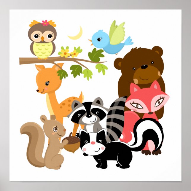 Poster Forest Friends (Devant)