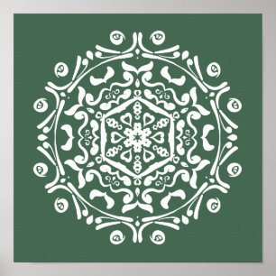 Poster  Forest Mandala