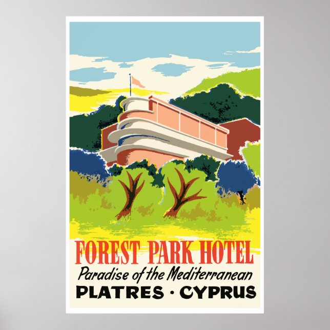 Poster Forest Park Hotel (Platres - Chypre) (Devant)