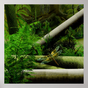 Poster forêt carbonifère