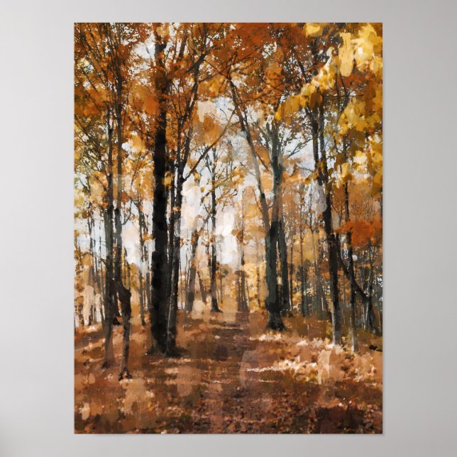 Poster Forêt d'automne (Devant)