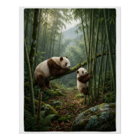 Forêt de bambou pandas Faune Nature Fleece Plaid