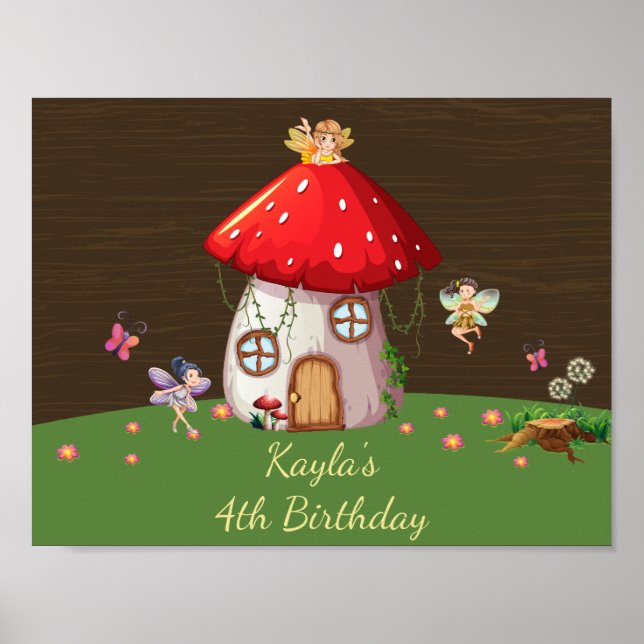 Poster Forêt de bois, Anniversaire des plantes (Devant)