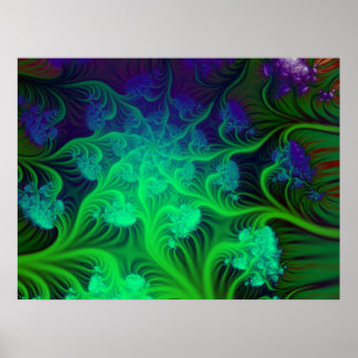 Poster forêt de broccolli