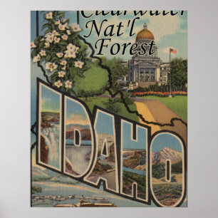 Poster Forêt de Clearwater Nat'l, Idaho