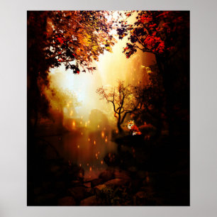 Poster forêt de fox