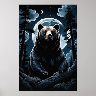 Poster Forêt de grizzlis