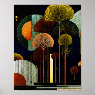 Poster Forêt de minuit #11 - 4x5 Téléchargement numériqu