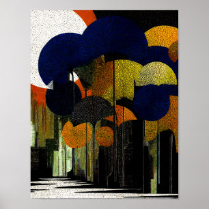 Poster Forêt de minuit #16 - 4x5 Téléchargement numérique